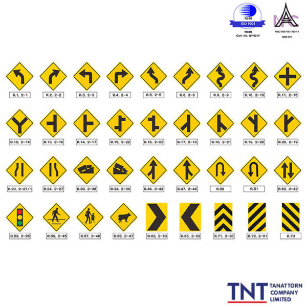 Warning Sign Boards with 3M reflective sheeting (any type as desired)